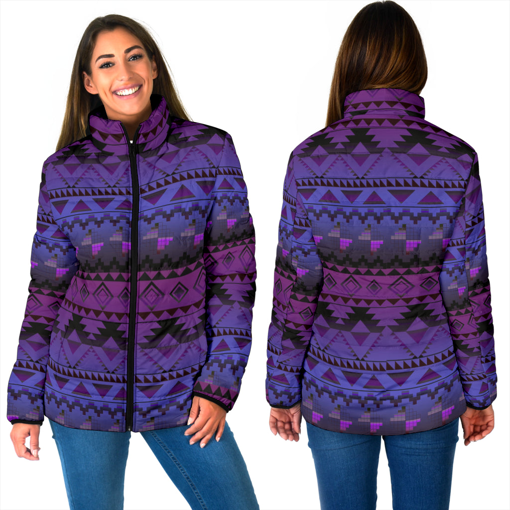 GB-NAT00601-02 Pattern Native Women's Padded Jacket new