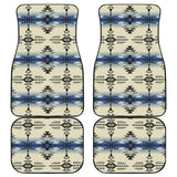 Powwow Store gb nat00608 seamless geometric pattern front and back car mats set of 4