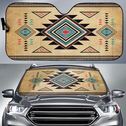 Southwest Symbol Native American Design Auto Sun Shades