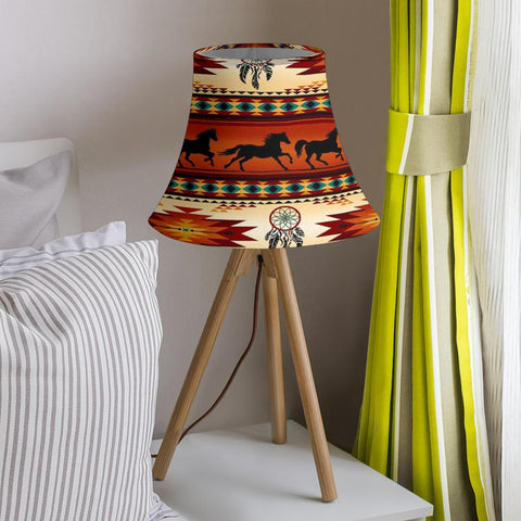 Red Horse Running Native American Bell Lamp Shade