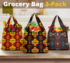 Powwow StorePattern Grocery Bag 3Pack SET 31