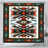 Tribal Colorful Pattern Native American Design Shower Curtain