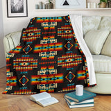 Powwow Store gb nat00402 black pattern native blanket