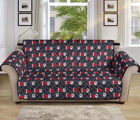 I Love Pupplies 70" Sofa Protector - Powwow Store