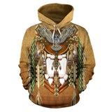 Snow Owl Dreamcatcher Breastplate Native American All Over Hoodie
