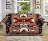 Orange Geometric Native American 70 Chair Sofa Protector - Powwow Store