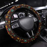 Powwow Store gb nat00600 brown pattern native steering wheel cover