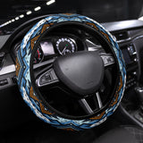 Powwow Store gb nat00613 retro colors tribal seamless steering wheel cover