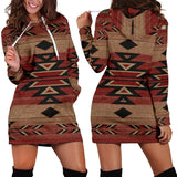 Powwow Store gb nat00334 02 red arrow hoodie dress