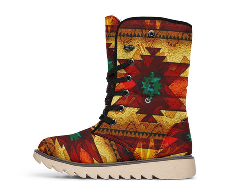 Southwest Brown Symbol Native American Polar Boots