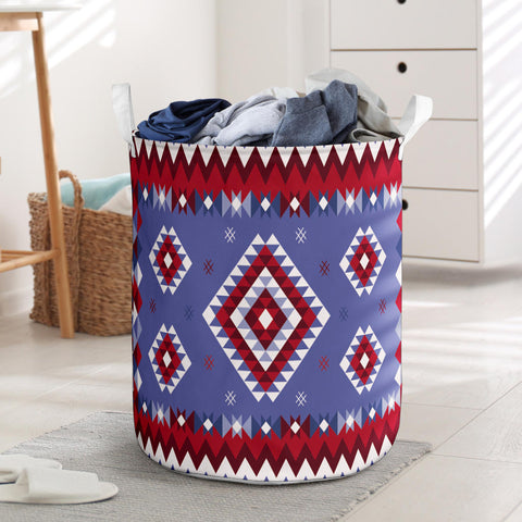 Powwow StoreLB0014 Pattern Native American Laundry Basket