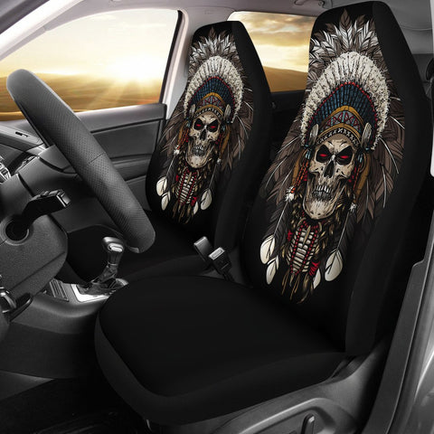 Skull Chief Native American Car Seat Covers no link