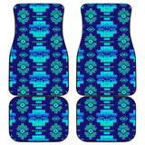 Powwow StoreGBNAT0072012 Pattern Front And Back Car Mats (Set Of 4)