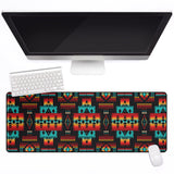 Powwow Store gb nat00046 02 black native tribes pattern native american mouse mat