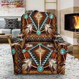 Powwow StoreGBNAT0002304 Pattern Native American 40" Recliner Slip Cover