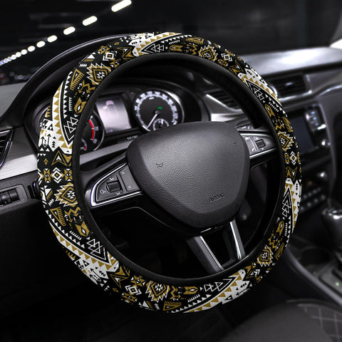 Powwow Store gb nat00612 retro color tribal steering wheel cover