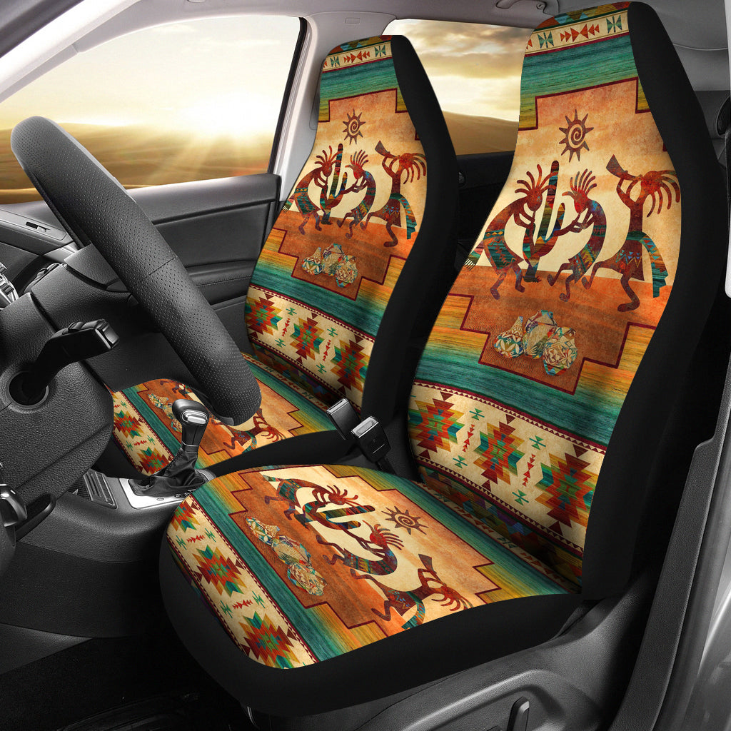 Kokopelli Totems Native American Car Seat Covers GB-NAT00054-CARS01