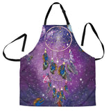 Galaxy Purple Dreamcatcher Native American Apron - Powwow Store