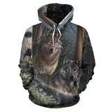 Couple Forrest Couple Native American All Over Hoodie - ProudThunderbird