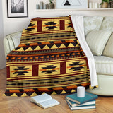 Powwow Store gb nat00507 brown ethnic pattern native blanket