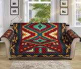 Native Red Yellow Pattern Native American 70" Sofa Protector