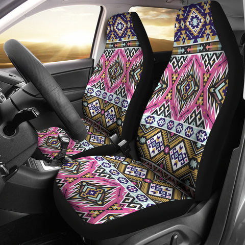 Powwow StoreCSA00039 Pattern Pink Native Car Seat Cover