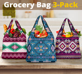 Pattern Grocery Bag 3-Pack SET 46