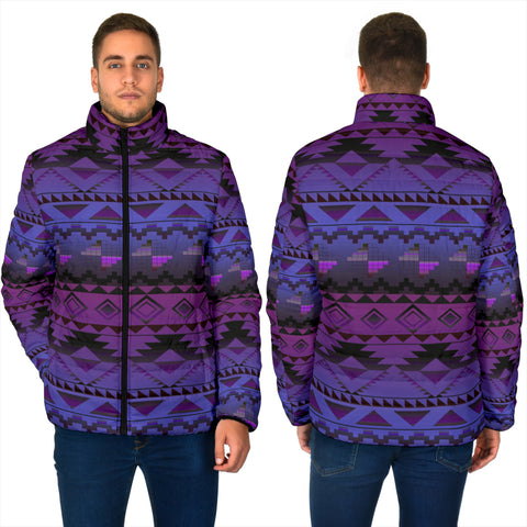 GB-NAT00601-02 Pattern Native 3D Men's Padded Jacket
