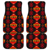 Powwow StoreGBNAT0072003 Pattern Front And Back Car Mats (Set Of 4)