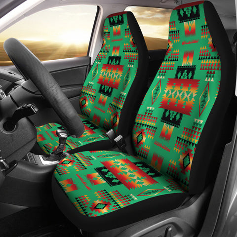 GB-NAT00046-05 Green Tribe Native American Car Seat Covers