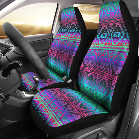 Powwow StoreGBNAT00698 Pattern Color Native Car Seat Covers