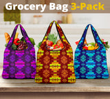 Powwow StorePattern Grocery Bag 3Pack SET 37