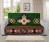 Southwest Green Symbol Native American 70" Chair Sofa Protector - Powwow Store