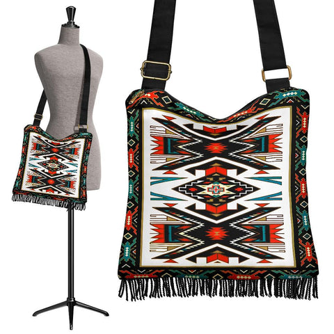 Tribal Colorful Pattern Native American Crossbody Boho Handbag
