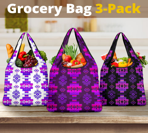 Pattern Grocery Bag 3-Pack SET 33