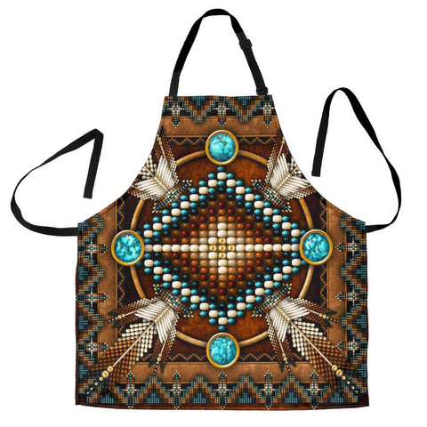 Mandala Brown Native American Apron - Powwow Store