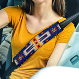 Powwow Store gb nat00062 04 navy tribe design seat belt cover 1