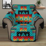 Blue Native Tribal Pattern Native American 28 Chair Sofa Protector