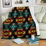 Powwow Store gb nat00321 native american patterns black red blanket