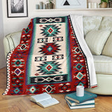 Powwow Store gb nat00370 geometric red pattern blanket