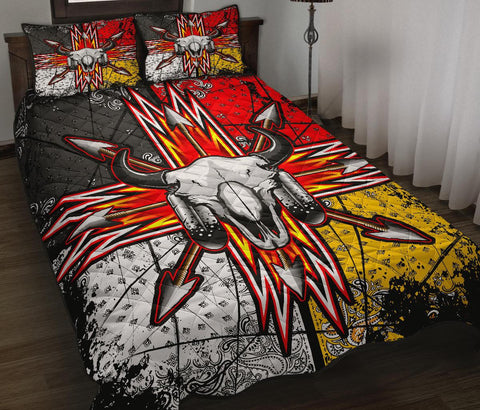 Bison Arrow Native American Quilt Bed Set - Powwow Store