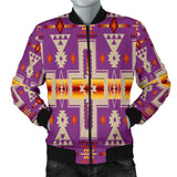 Powwow Store gb nat00062 07 light purple tribe design native mens bomber jacket