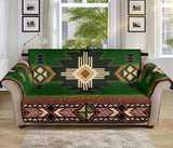 Southwest Green Symbol Native American 70" Chair Sofa Protector - Powwow Store