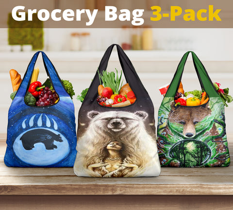 Bear Native Grocery Bags NEW