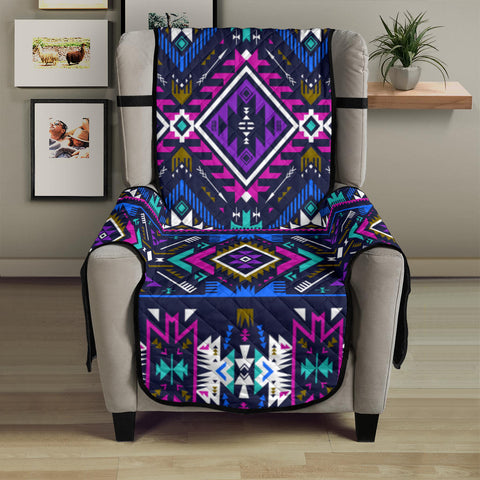 Powwow Store gb nat00380 purple tribe pattern 23 chair sofa protector