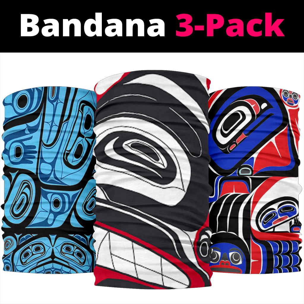 West Coast Haida Bandana 3-Pack New