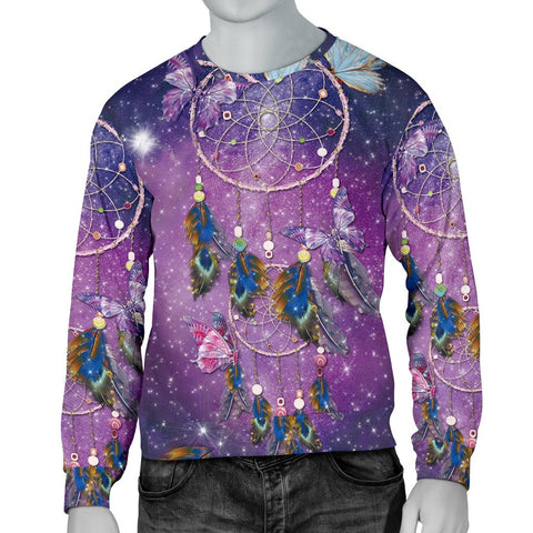 Purple Galaxy Dreamcatcher Native American 3D Sweatshirt
