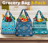 Powwow StorePattern Grocery Bag 3Pack SET 45