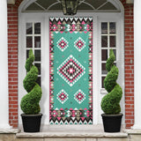 GB-NAT00415-03 Ethnic Geometric Pink Pattern Door Sock