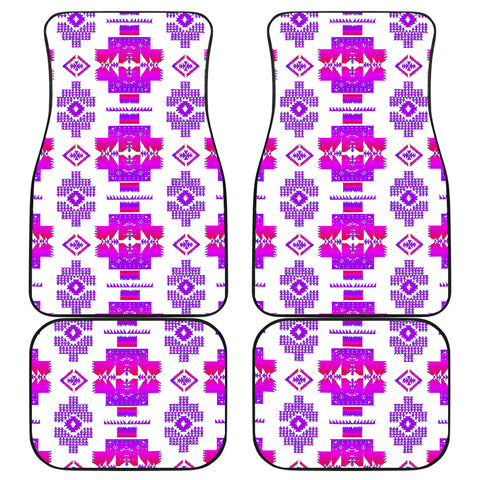 Powwow StoreGBNAT0072001 Pattern Front And Back Car Mats (Set Of 4)